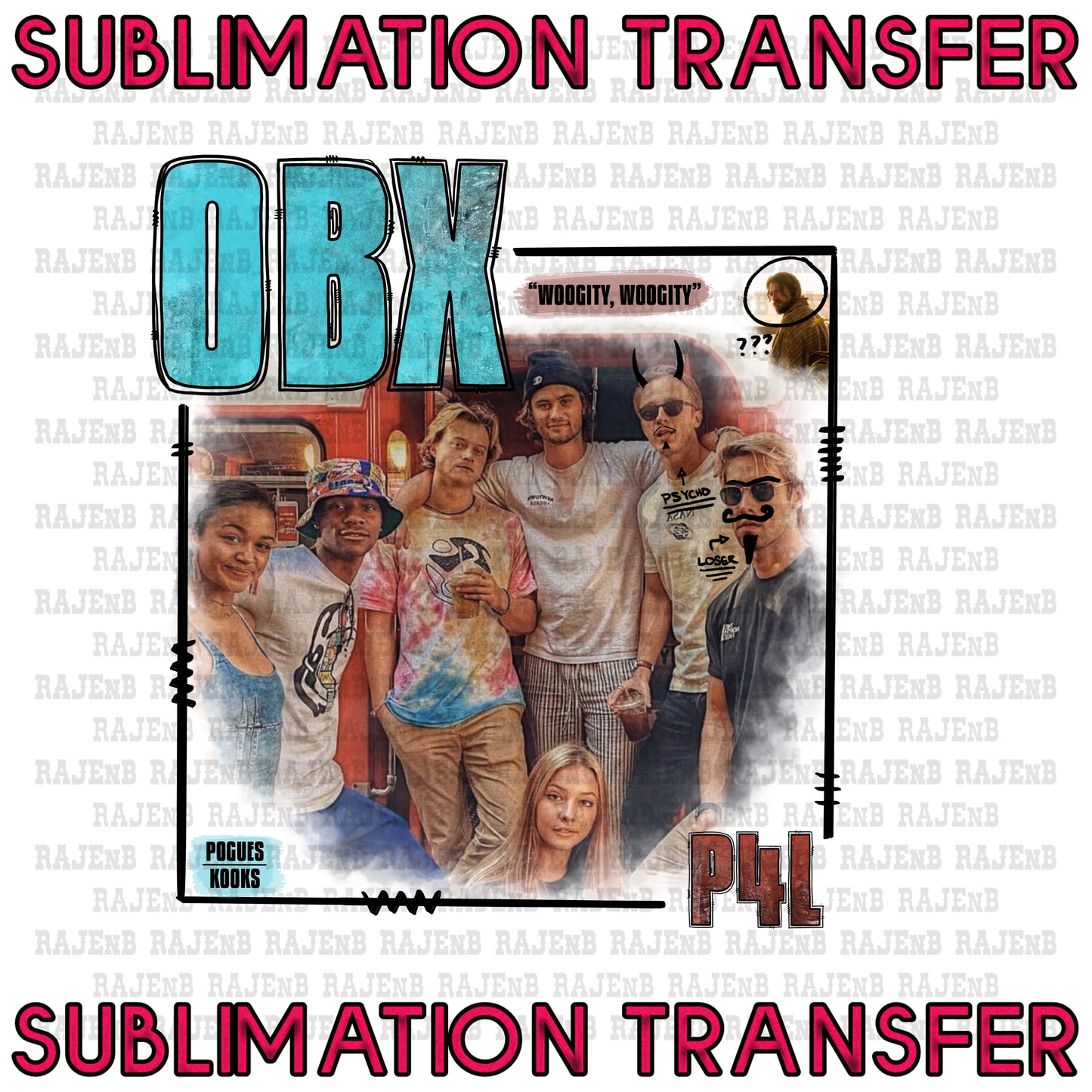 OBX P4L - SUBLIMATION TRANSFER 4038SUB