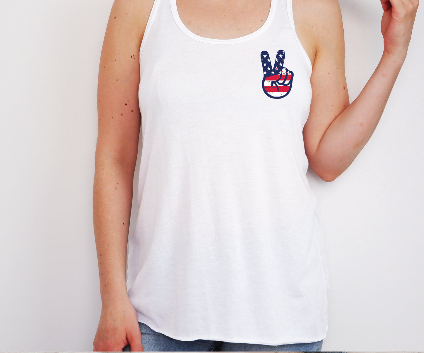 PATRIOTIC PEACE SIGN (DTF) SS0085