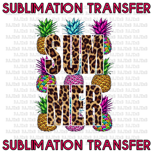Summer Pineapples Sublimation Transfer #4105SUB