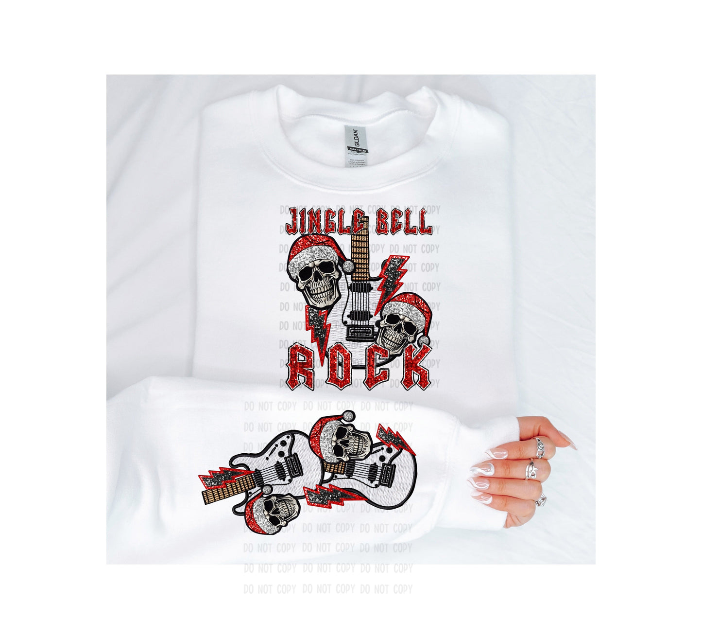 JINGLE BELL ROCK-SKULL (DTF) TE0318