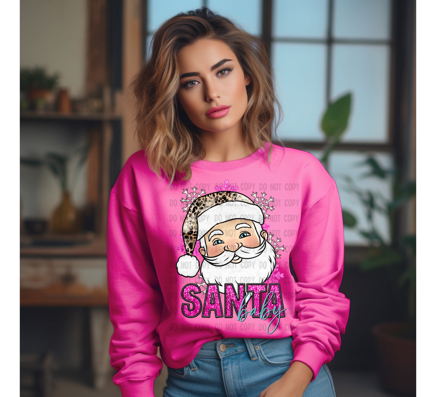 SANTA BABY-PINK SANTA ((DTF)) TE0320