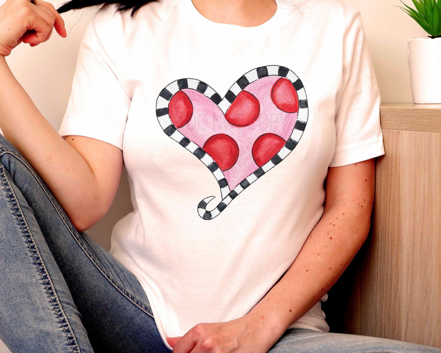 Polka Dot Heart (DTF) V003