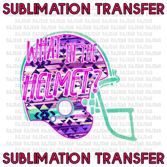 What in the Helmet Sublimation Transfer #4114SUB