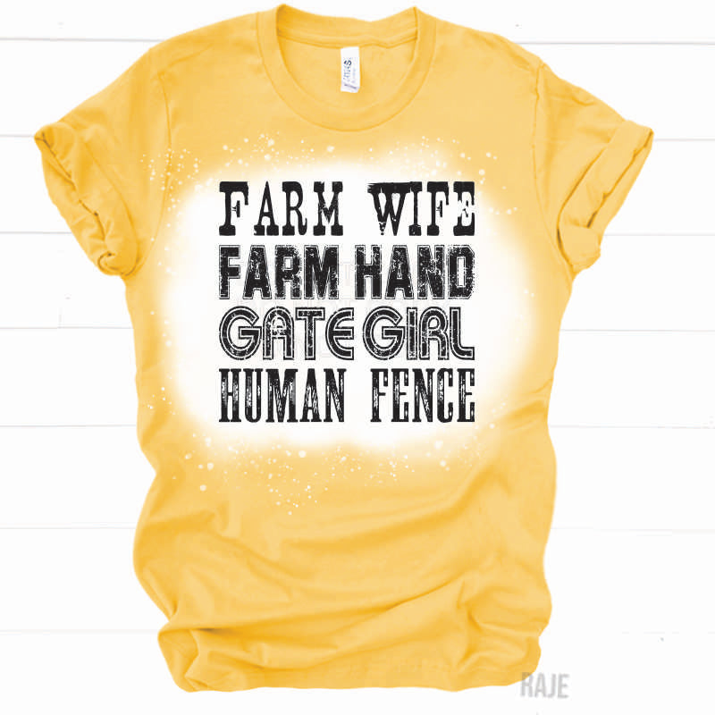 Farm Wife Farm Hand Gate Girl Human Fence (DTF 375/7) #1110