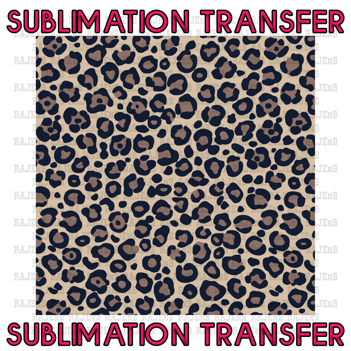 Leopard3 Background Sheet Sublimation Transfer #4085SUB
