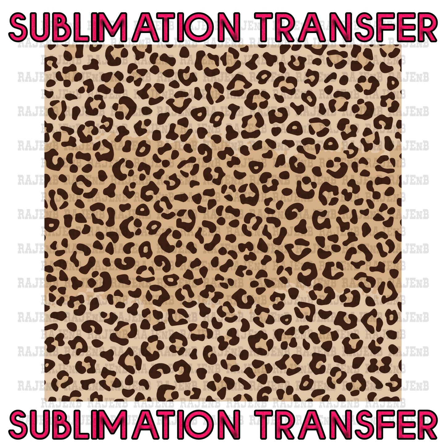 Leopard4 Background Sheet Sublimation Transfer #4086SUB
